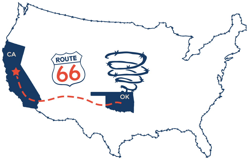 dust bowl map