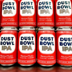 Line of Dust Bowl IPA cans